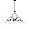 Nuvo Starlight 8-Light Chandelier, E26 60W, Matte Black, Clear Seeded 60/7686 - alternate 4